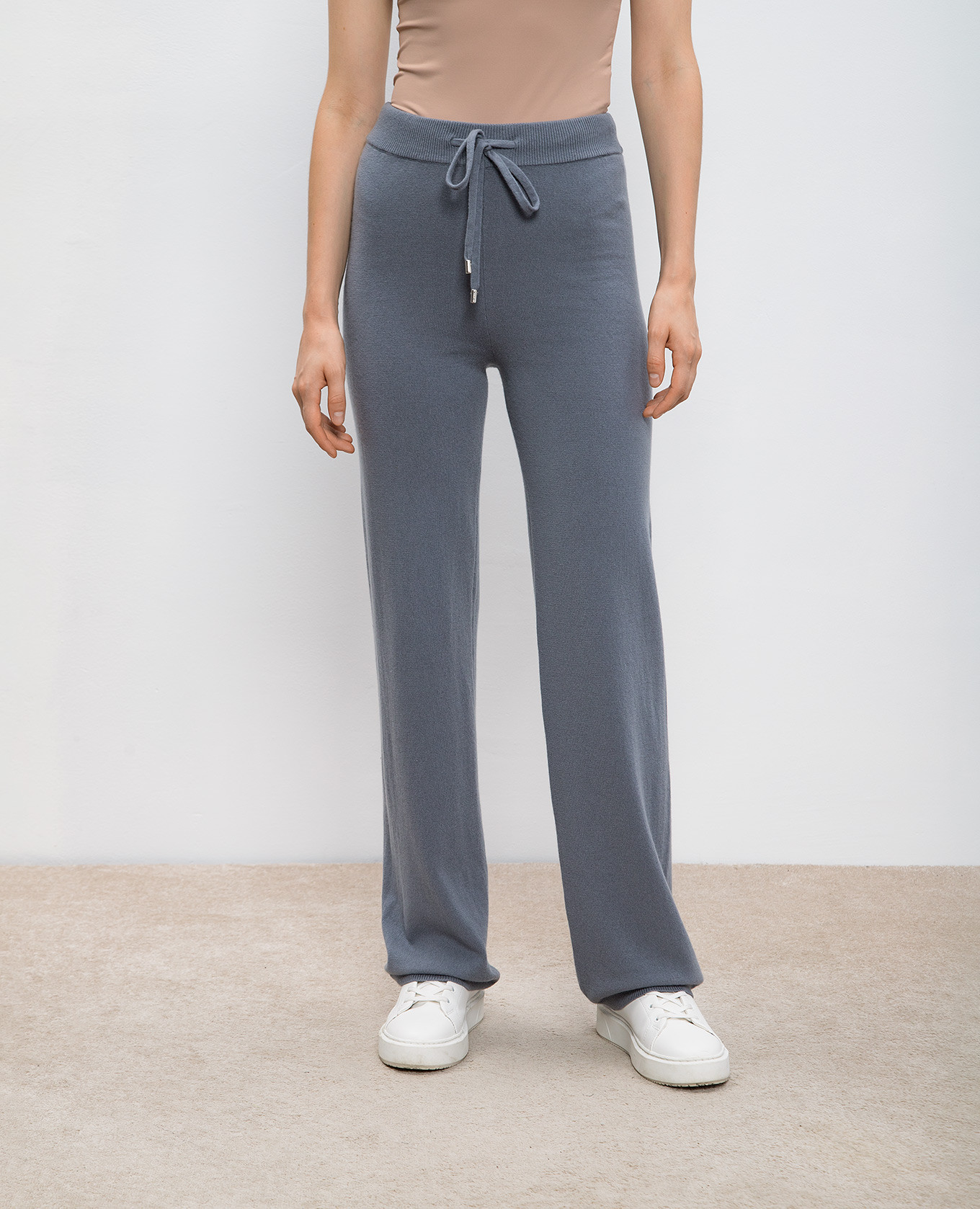 Gray trousers made of wool, silk and cashmere with a monil chain Peserico 3