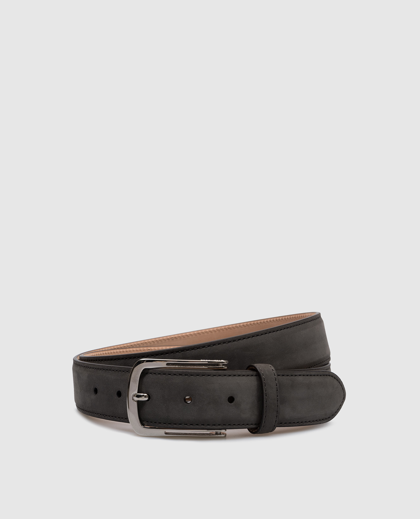 

Gray nubuck belt Enrico Mandelli, Grey