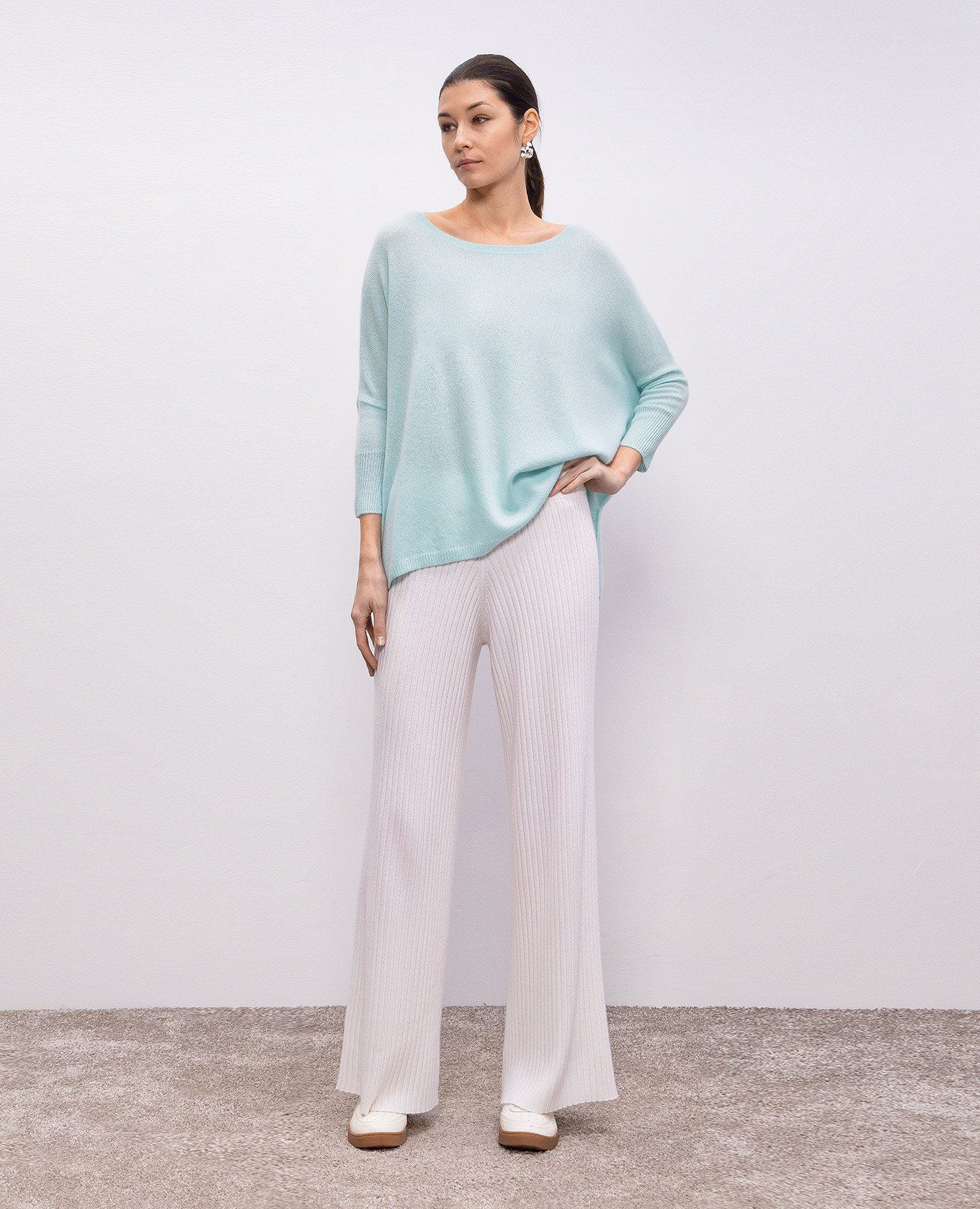 

Blue cashmere jumper Allude, Light blue