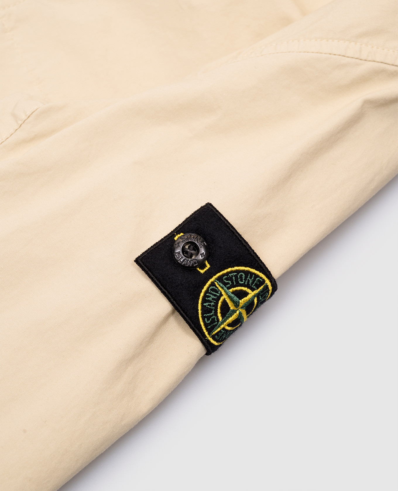 

Children's yellow jacket with logo patch Stone Island