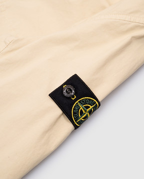 Stone Island Children's yellow jacket with logo patch K1S164100006S00011012