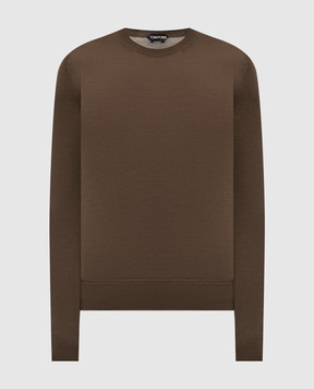 Tom Ford Brown wool jumper KCL006YMW103