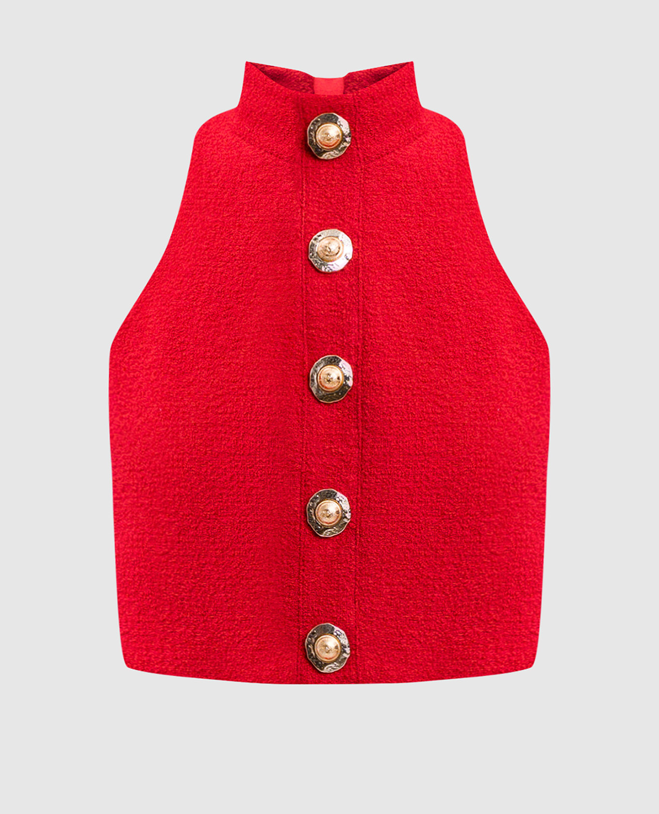 Red wool top Balmain