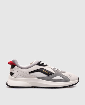 Bally Beige Damyen-T logo combination sneakers MSK0CHTE081
