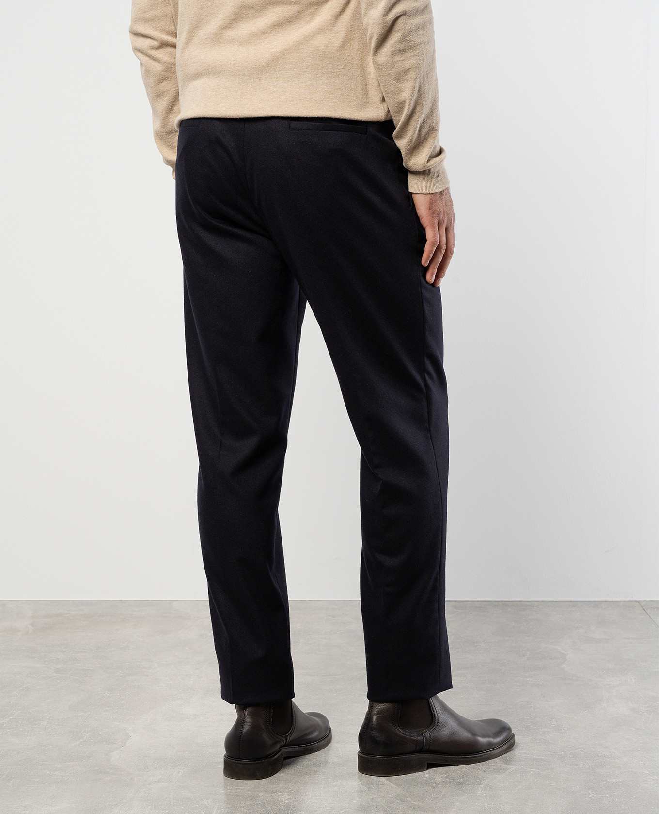 Blue pants made of wool Enrico Mandelli 4
