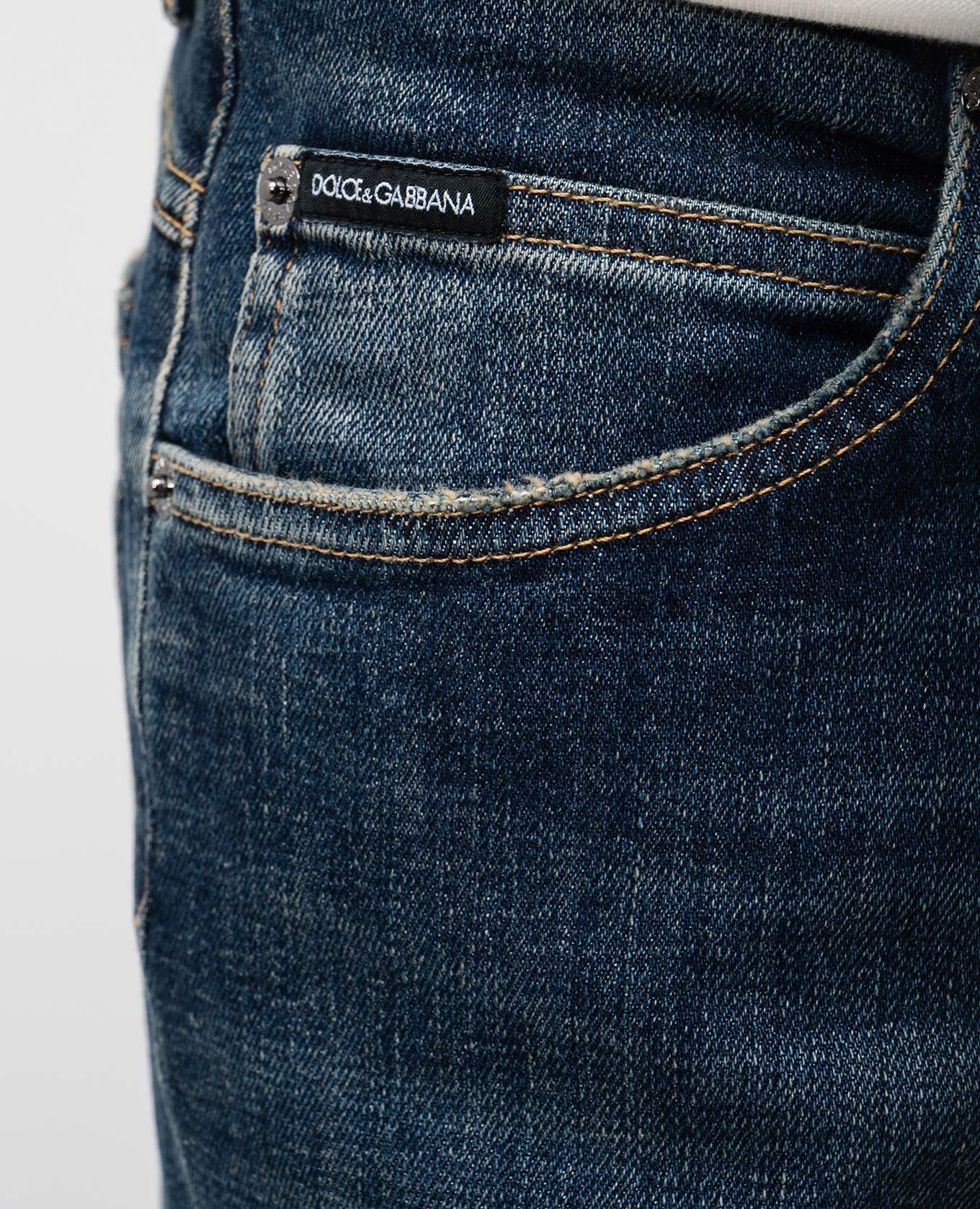 

Blue jeans with logo patch Dolce&Gabbana