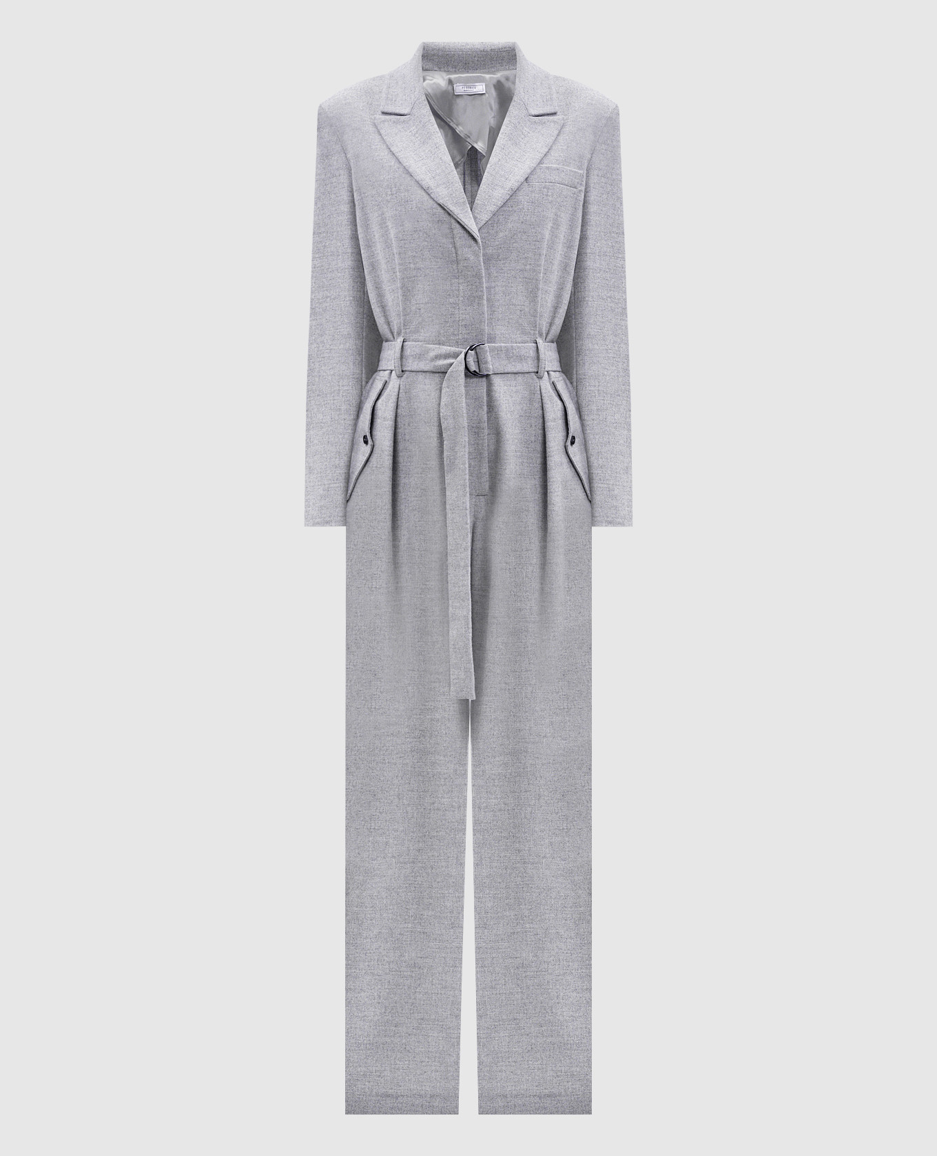 Gray jumpsuit with wool Peserico