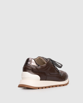 Brunello Cucinelli Brown leather sneakers MZSKG3025