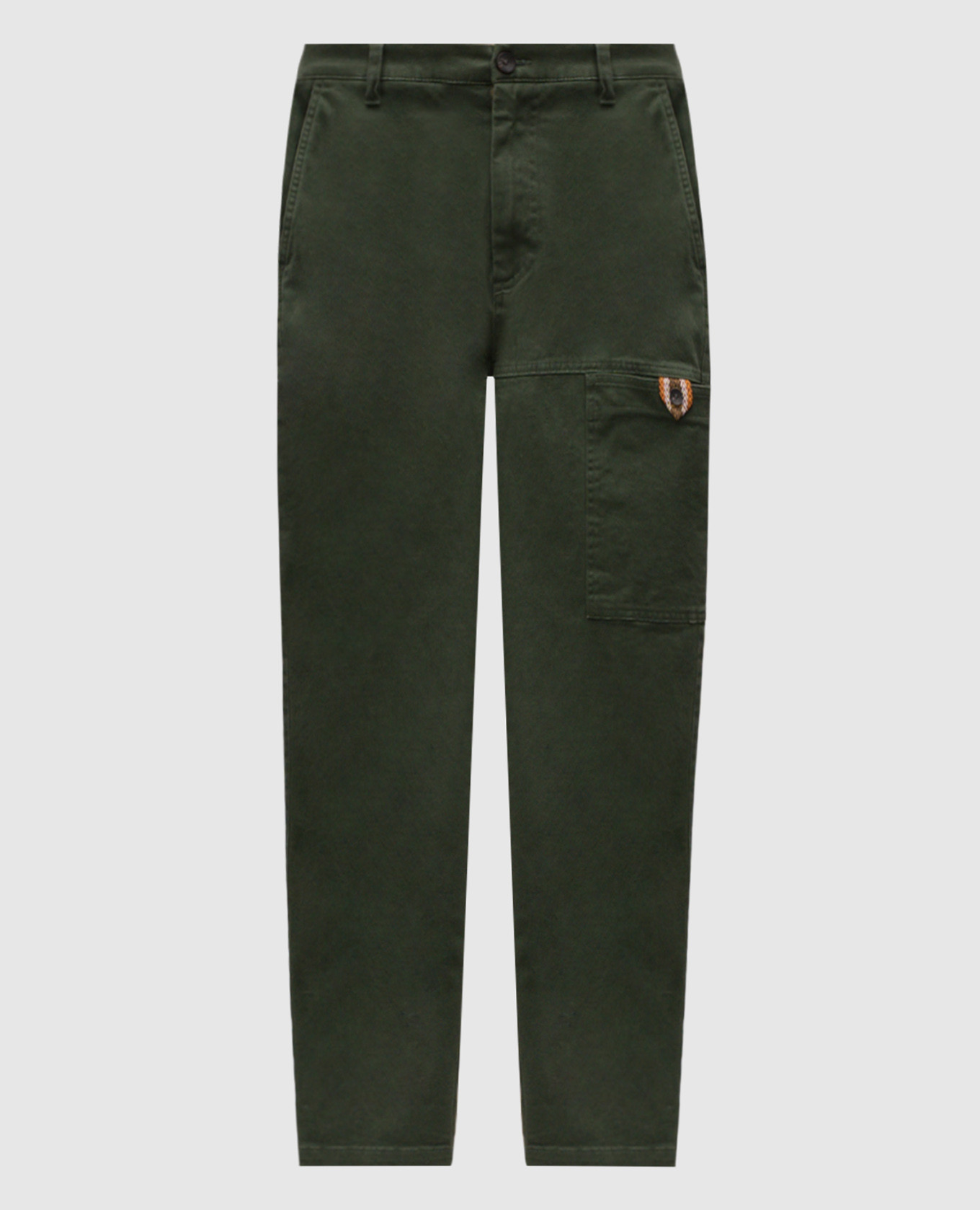 Green pants with logo patch Altatensione