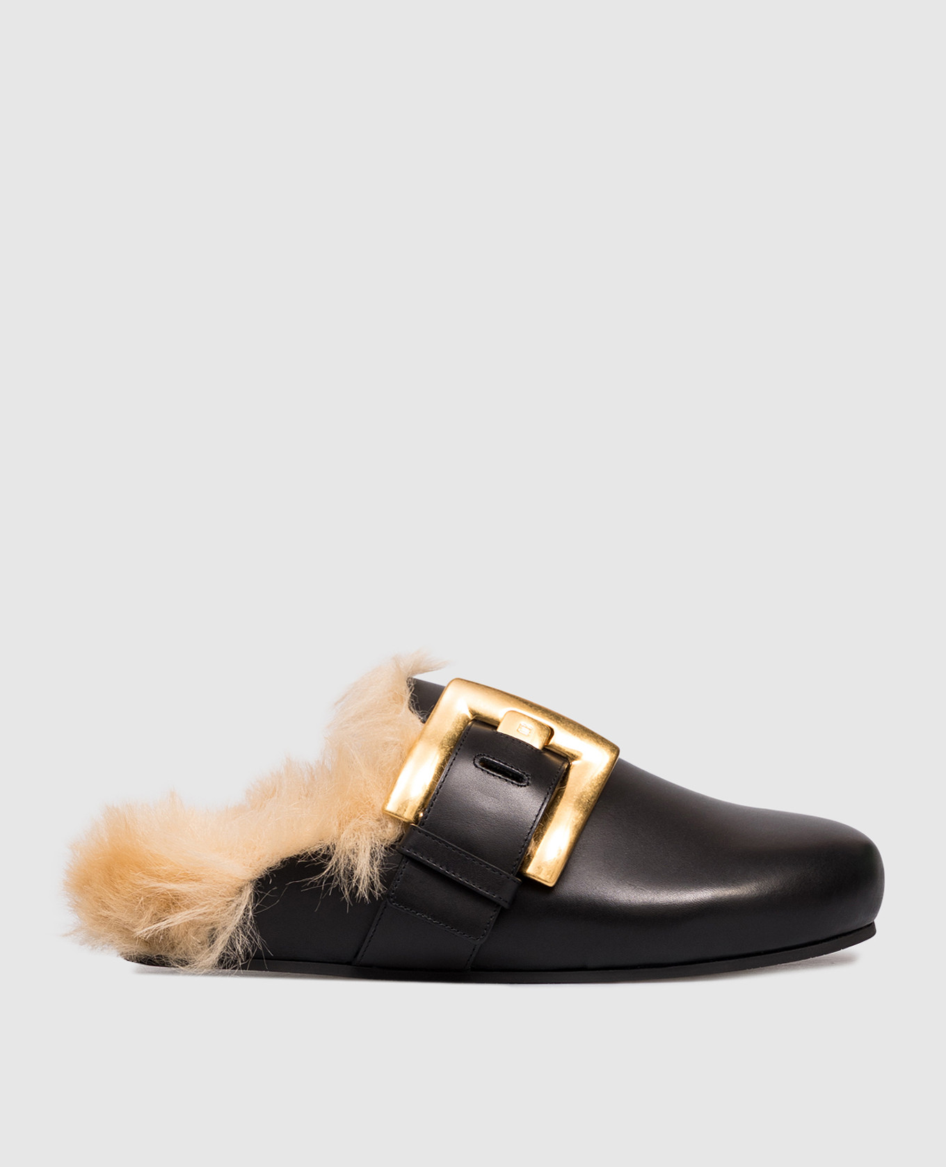 

Black leather mules Balmain