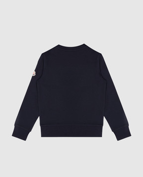 Moncler ENFANT Children's blue sweatshirt with a logo 8G00026809AG1214