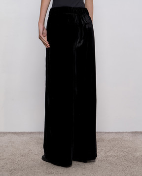 Peserico Black velour pants E0405203951