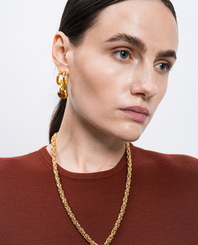 House of Fou Bon Bon Earrings DOUBLELAYEREDHOOPSWIT