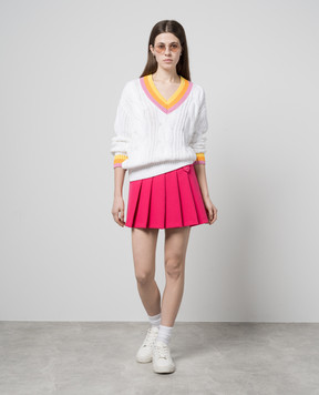 Goldbergh White CABLE pullover with textured pattern GB40420241