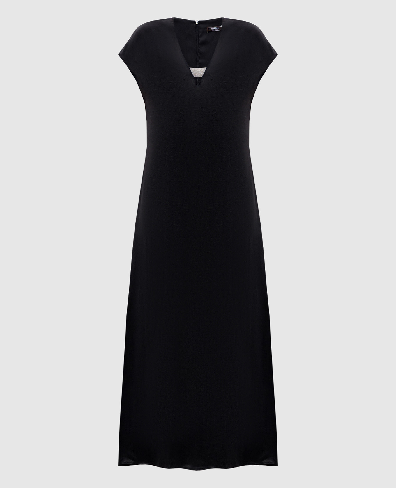 Black midi dress with slits Peserico