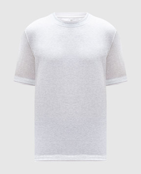Brunello Cucinelli Gray layered T-shirt M0B137427