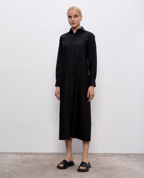 Intoca Black shirt dress with sash 251SENBANSHL1202