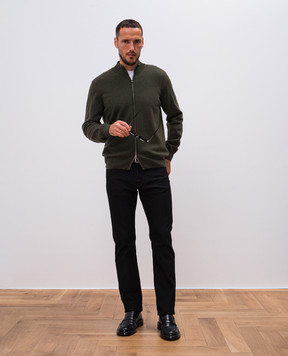 Cashmere&Whiskey Green cashmere cardigan MU8671312341R