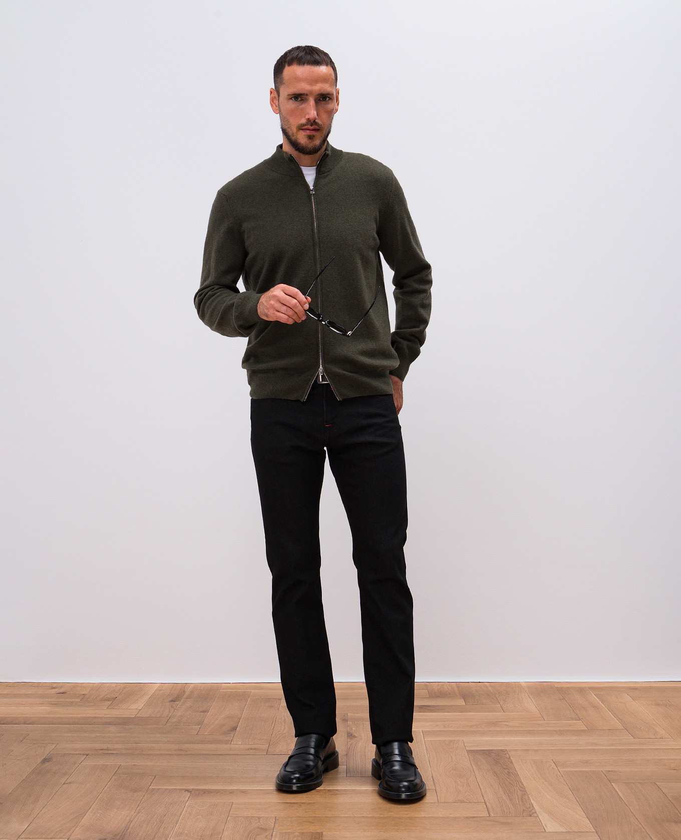 Green cashmere cardigan Cashmere&Whiskey 2