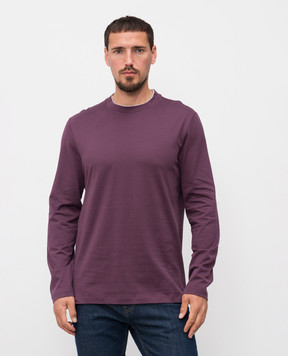 Brunello Cucinelli Purple long-sleeved straight-cut shirt M0B137433