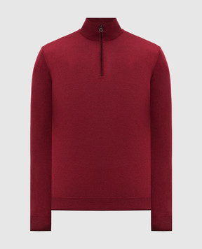 Stefano Ricci Burgundy sweater made of wool, silk and cashmere KE08004L01E25374