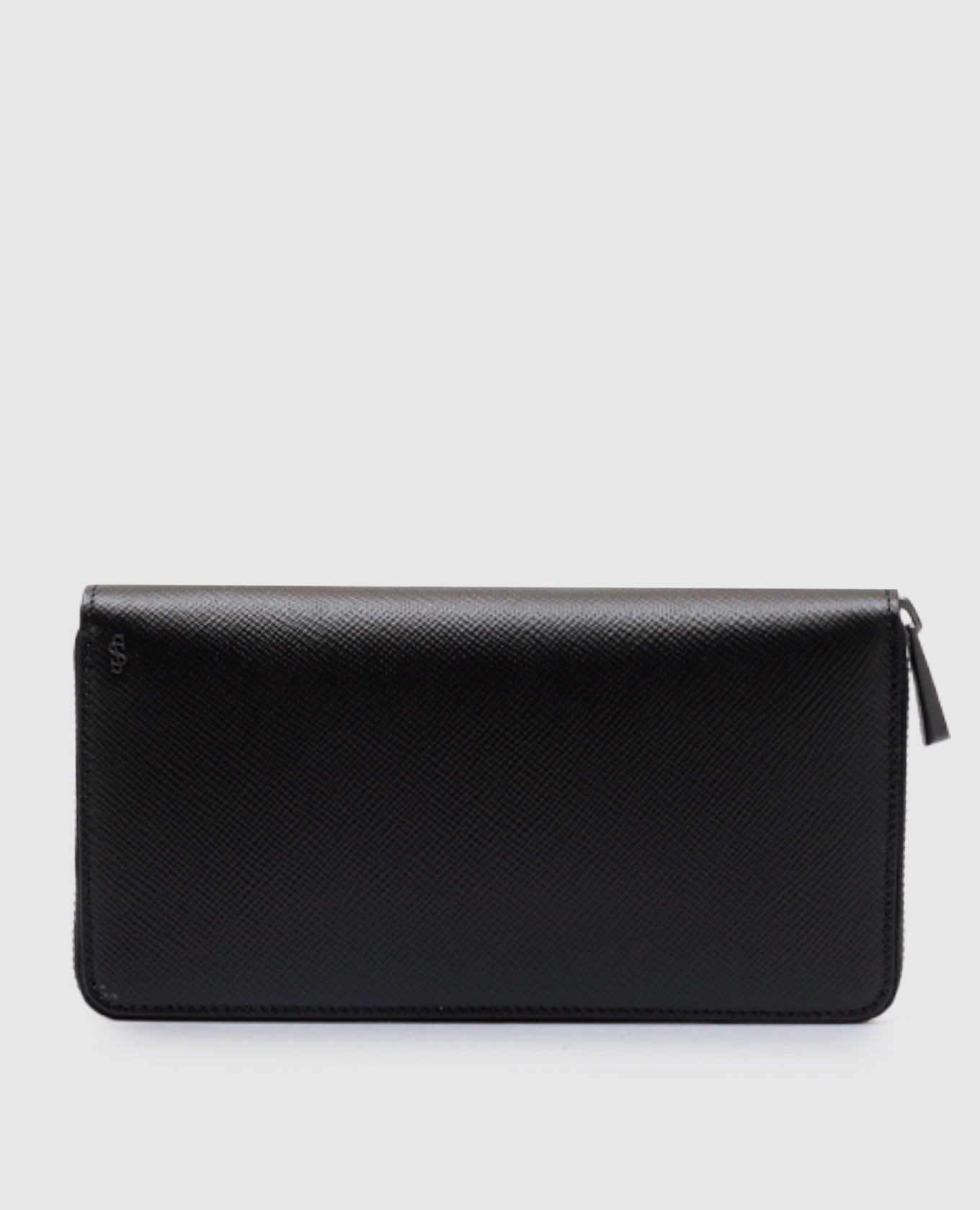 

Evoluzione black leather wallet Serapian