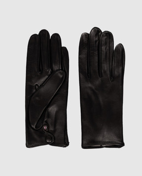 Babe Pay Pls Black leather gloves 11519