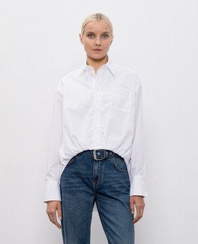 SSHEENA White Choco Cropped Shirt 25FWCHOCOTF25018