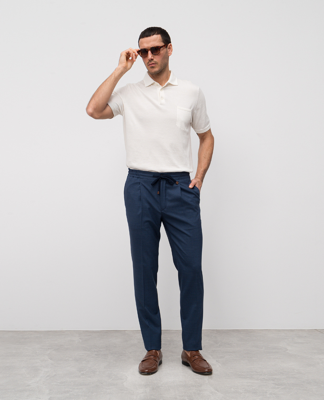 

Blue wool pants Incotex