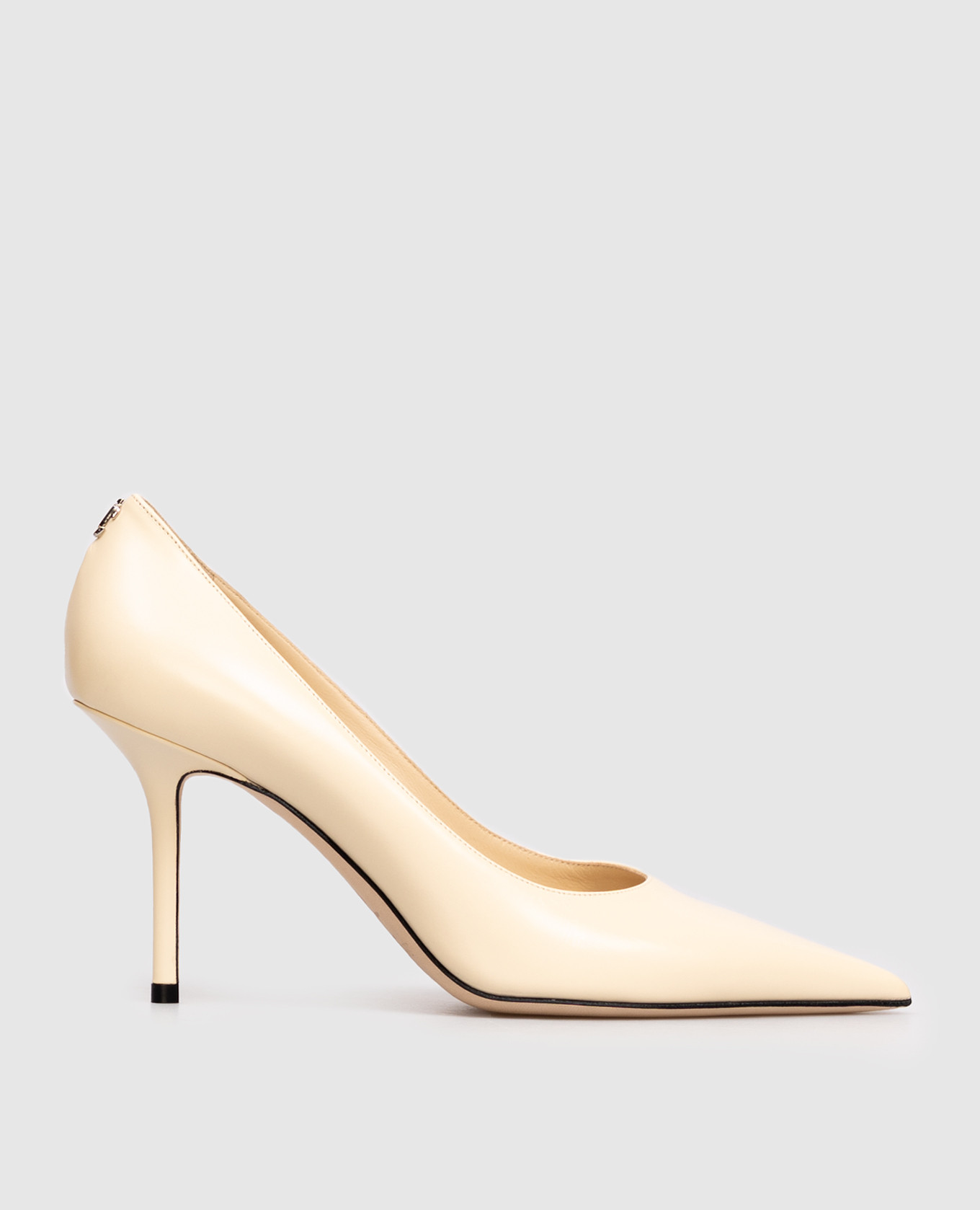 Beige leather Love shoes Jimmy Choo