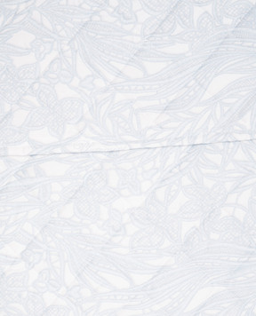 Blumarine Blue quilted bedspread in a floral print H0000000094