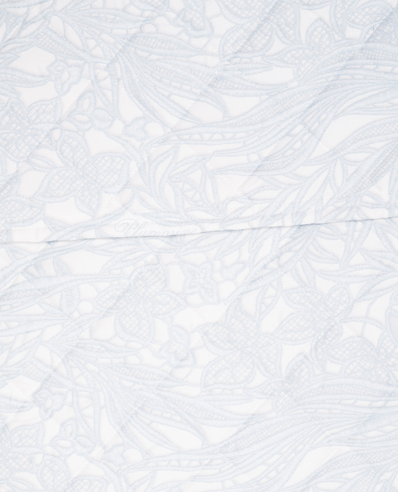 

Blue quilted bedspread in a floral print Blumarine, Light blue