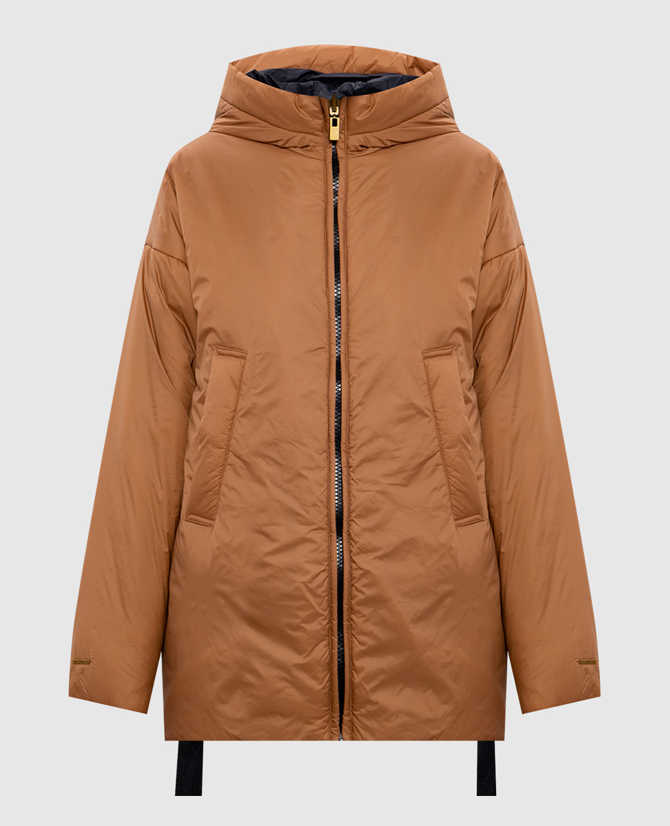 Reversible jacket with logo twinset