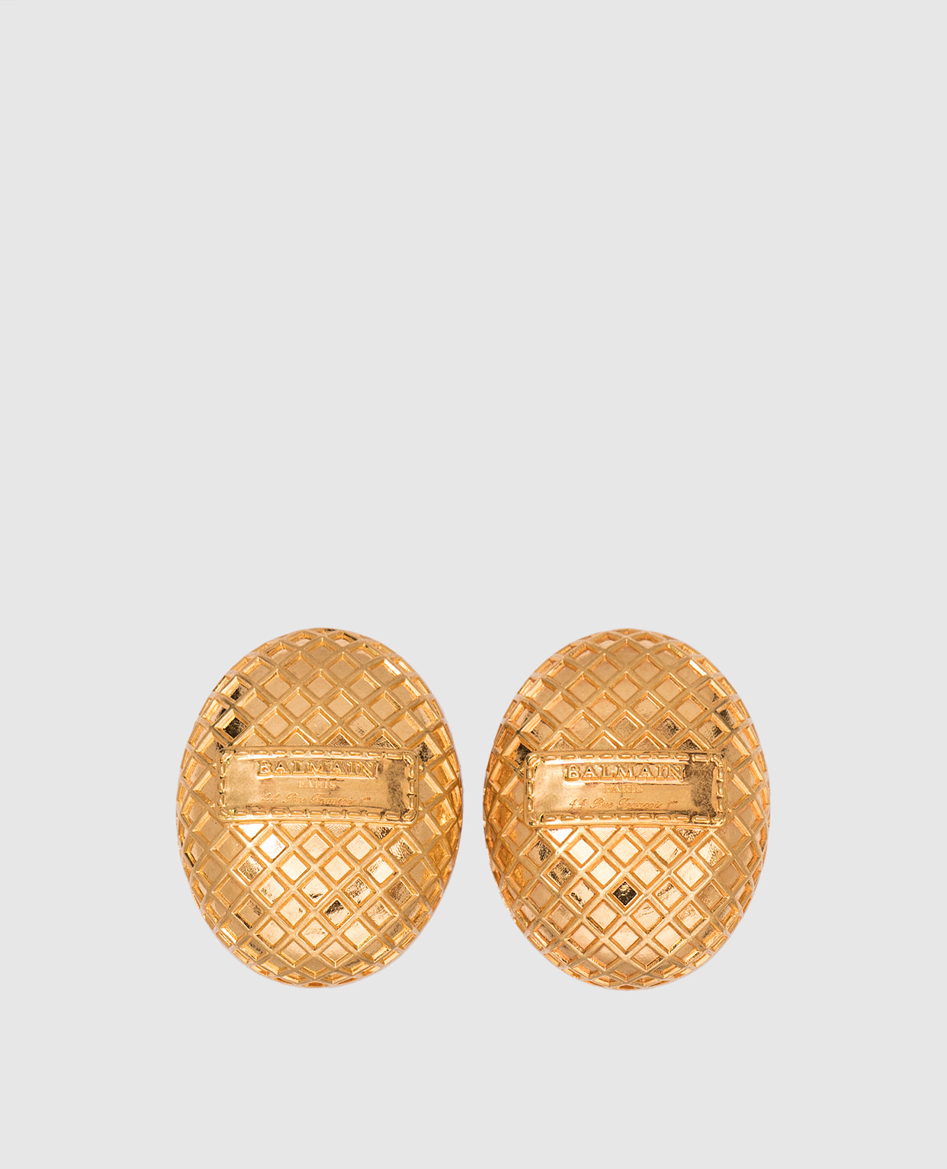 

Balmain Signature Mesh Gold Earrings Balmain, Golden
