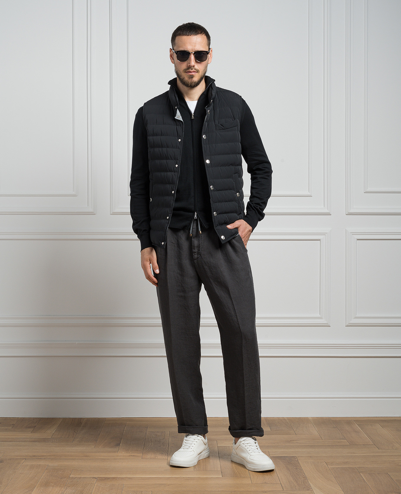 

Black cardigan with silk and cashmere Cashmere&Whiskey