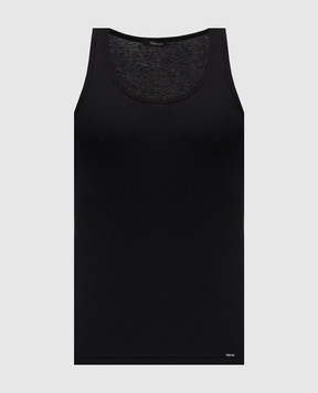 Tom Ford Black ribbed T-shirt with logo T4D101210