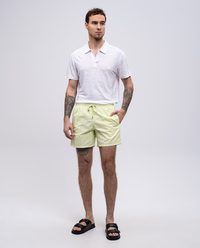 Vilebrequin Green swim shorts with logo patch MOOC4A00