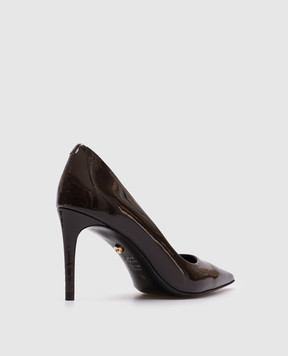 Babe Pay Pls Brown patent leather shoes 20180136079