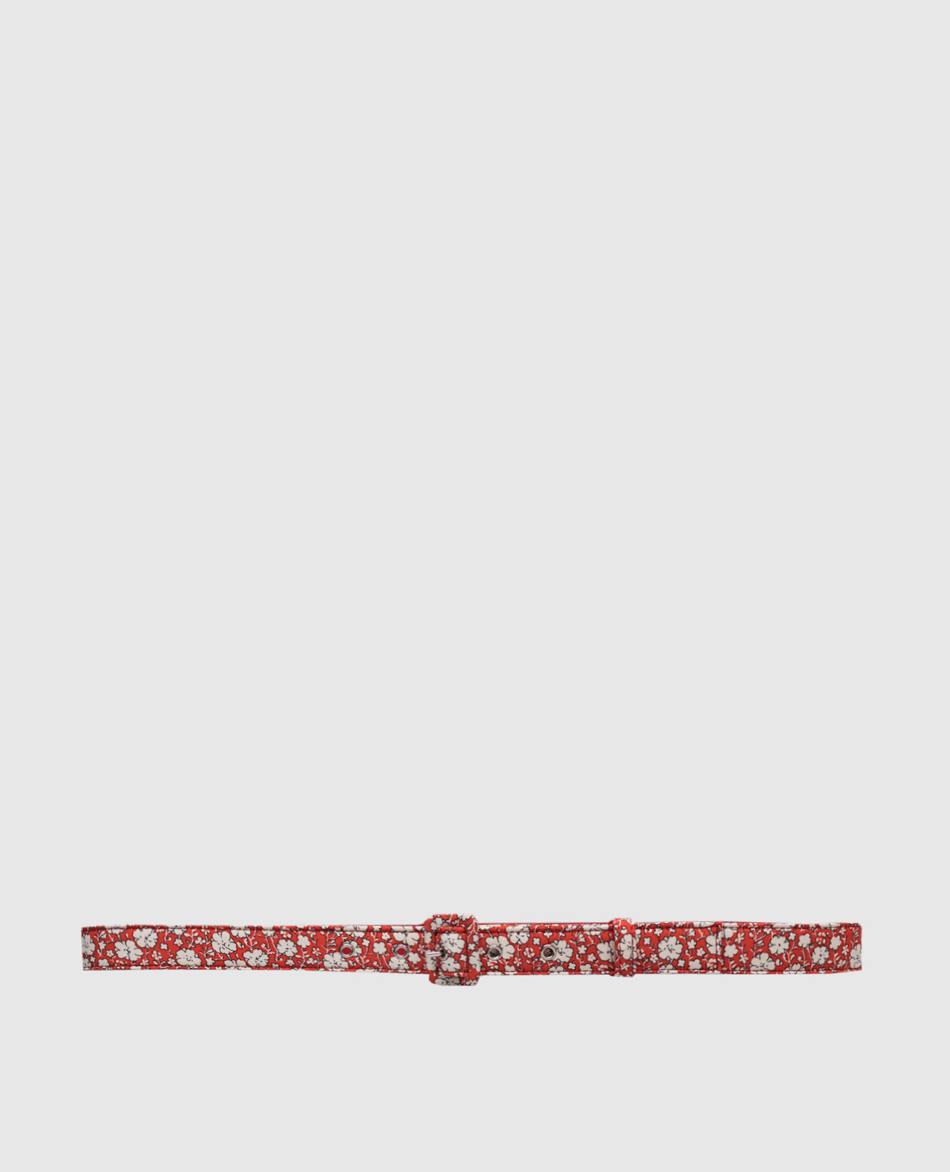 

Red belt with floral print Ermanno Scervino