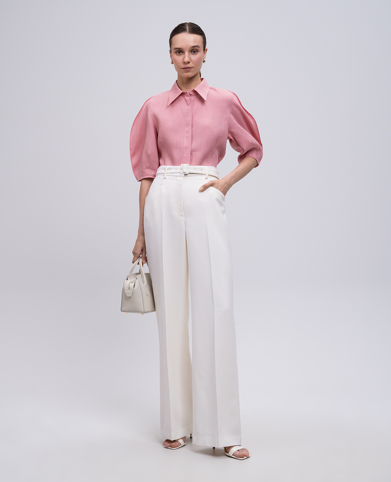 

Sansi pink linen blouse Gabriela Hearst
