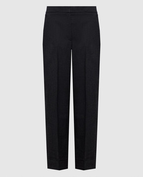 Peserico Grey wool trousers with lapels P0471002660