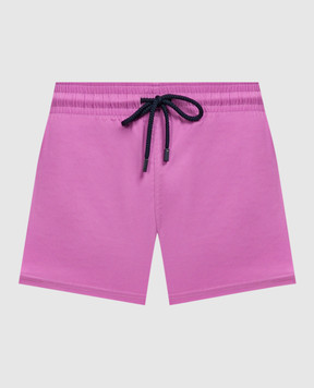 Vilebrequin Pink logo swim shorts MANH9E00