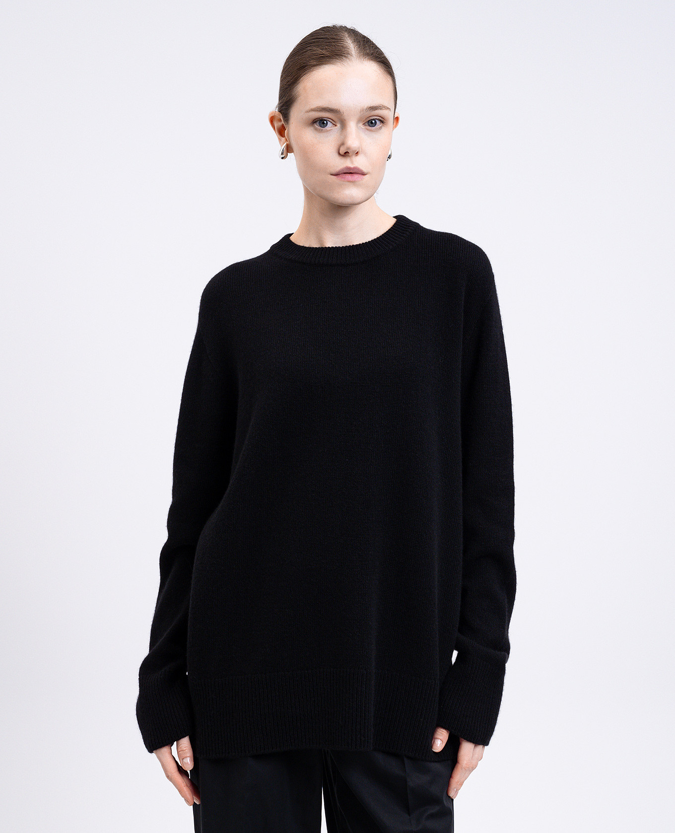 

Sibem black wool and cashmere sweater The Row