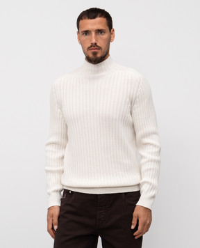 Brunello Cucinelli White cashmere sweater M22505504