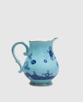 Ginori 1735 Blue porcelain milk jug from the Oriente Italiano collection 003RG00FLT000G00124300