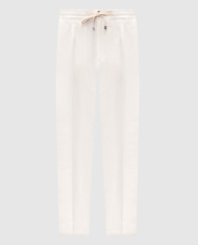Cashmere&Whiskey White linen pants 0255600195