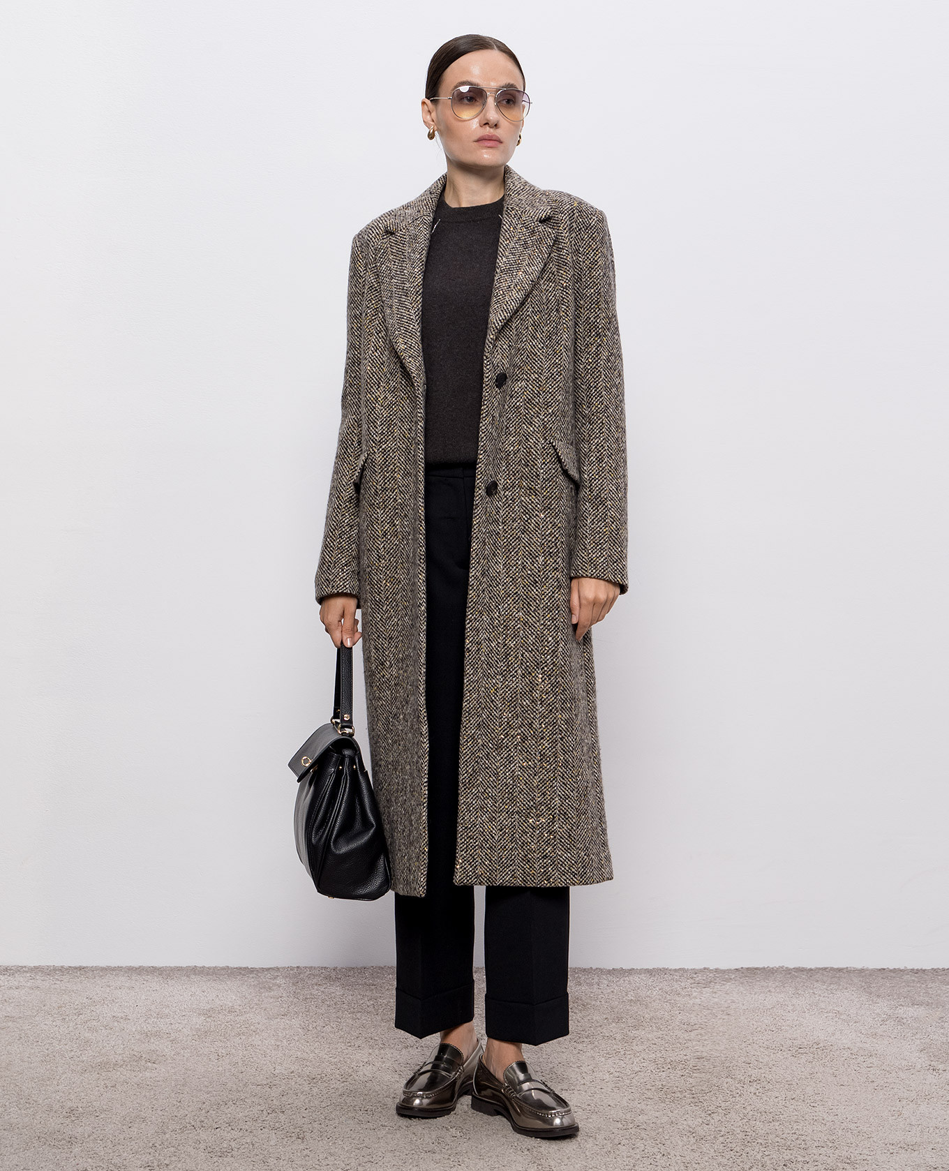 

Gray wool, cashmere and silk sweater Peserico, Grey