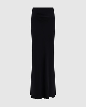 Twinset Black maxi skirt with logo 251TT2193