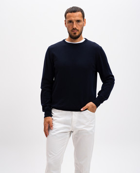 Cashmere&Whiskey Blue woolen jumper 92392