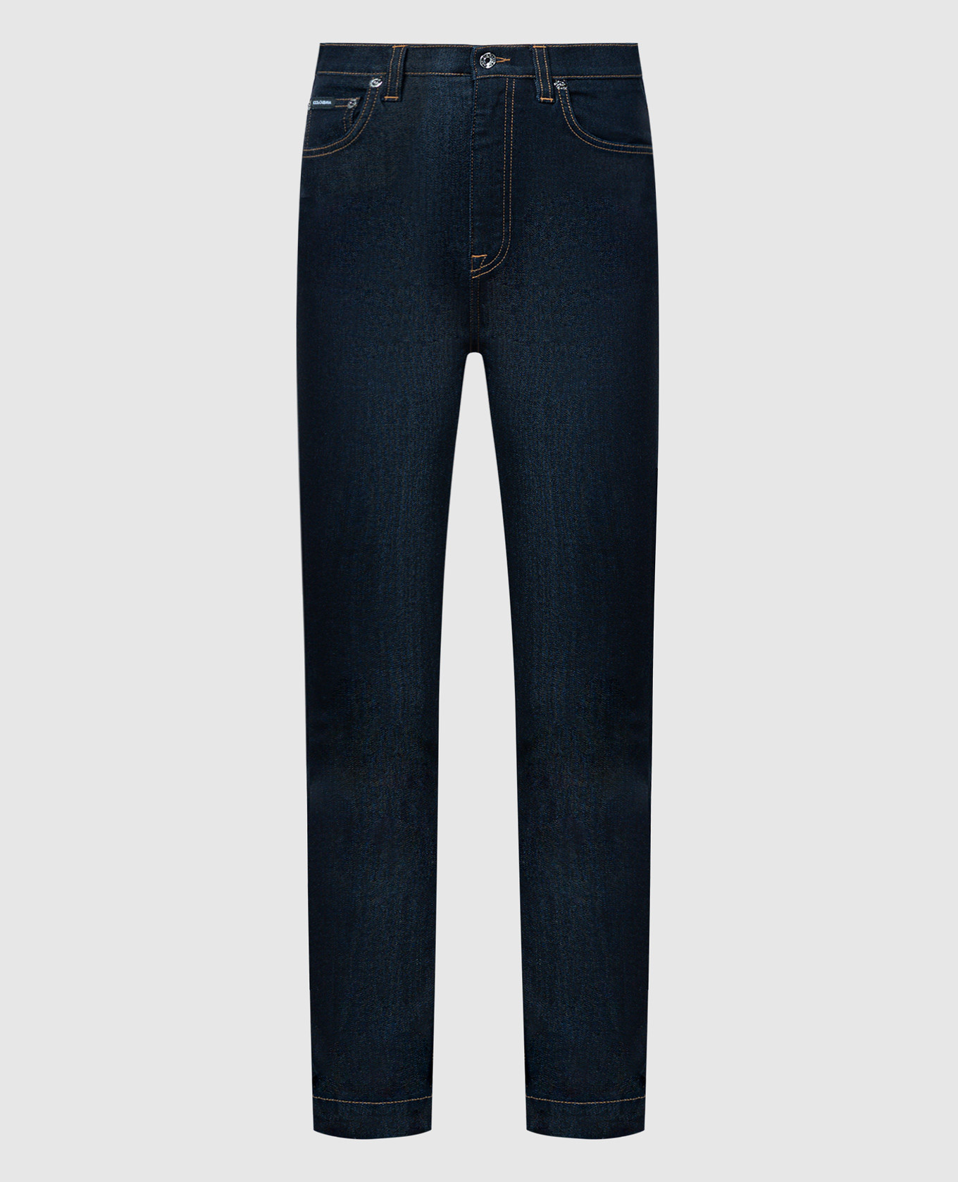 

Blue slim fit jeans with logo patch Dolce&Gabbana